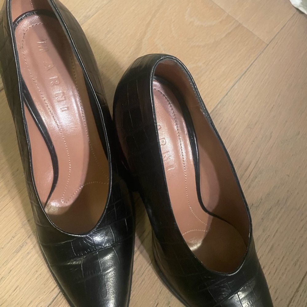 Marni worn once cutout block heel